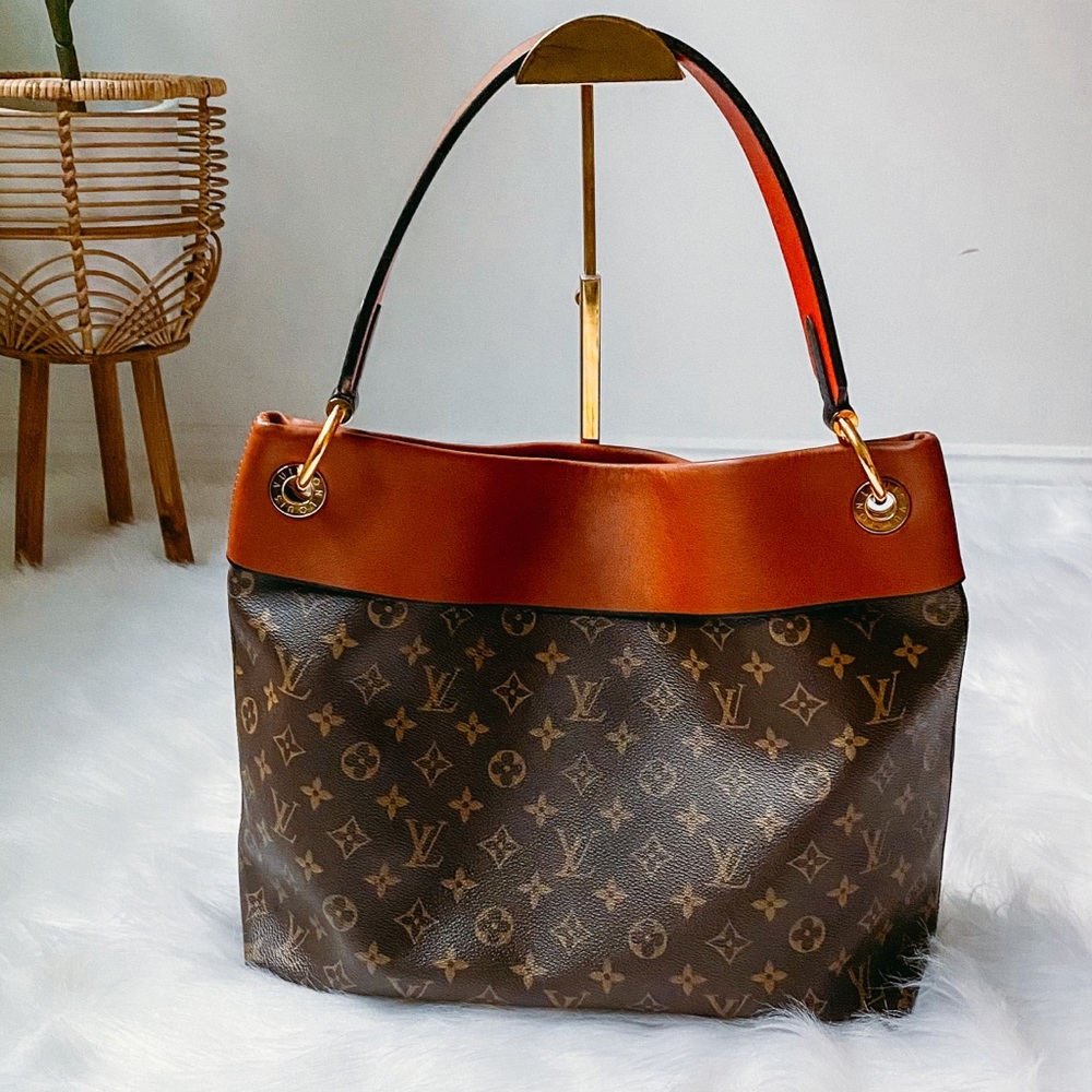 Louis Vuitton Tuileries Hobo Bag .. Caramel, Red - Picture 3 of 12